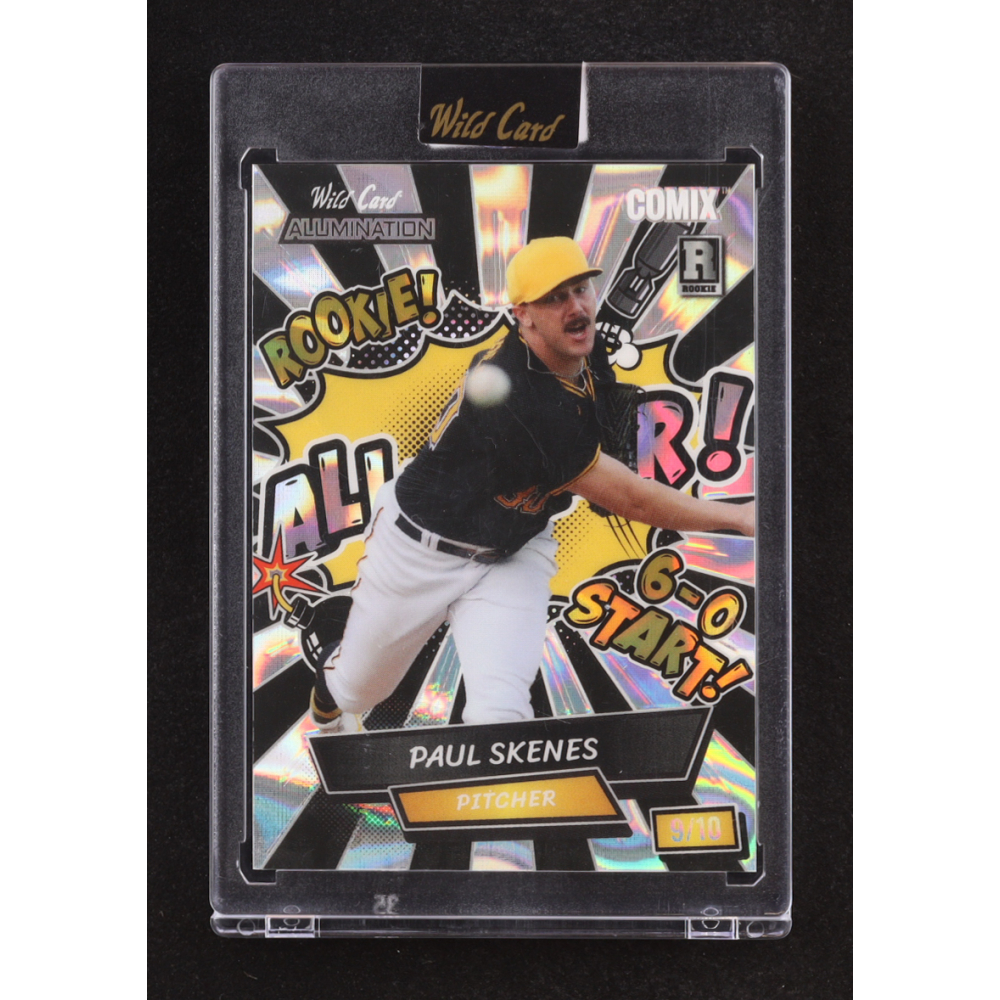 Paul Skenes 2024 Wild Card Alumination Comix ALL-STAR! Silver Lava #ACYA-PS4 #09/10 RC at PristineAuction.com