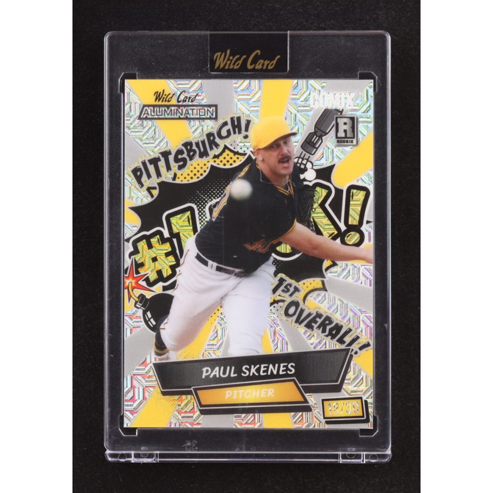 Paul Skenes 2024 Wild Card Alumination Comix #1 PICK! Silver Mojo #ACBN-PS4 #18/30 RC at PristineAuction.com