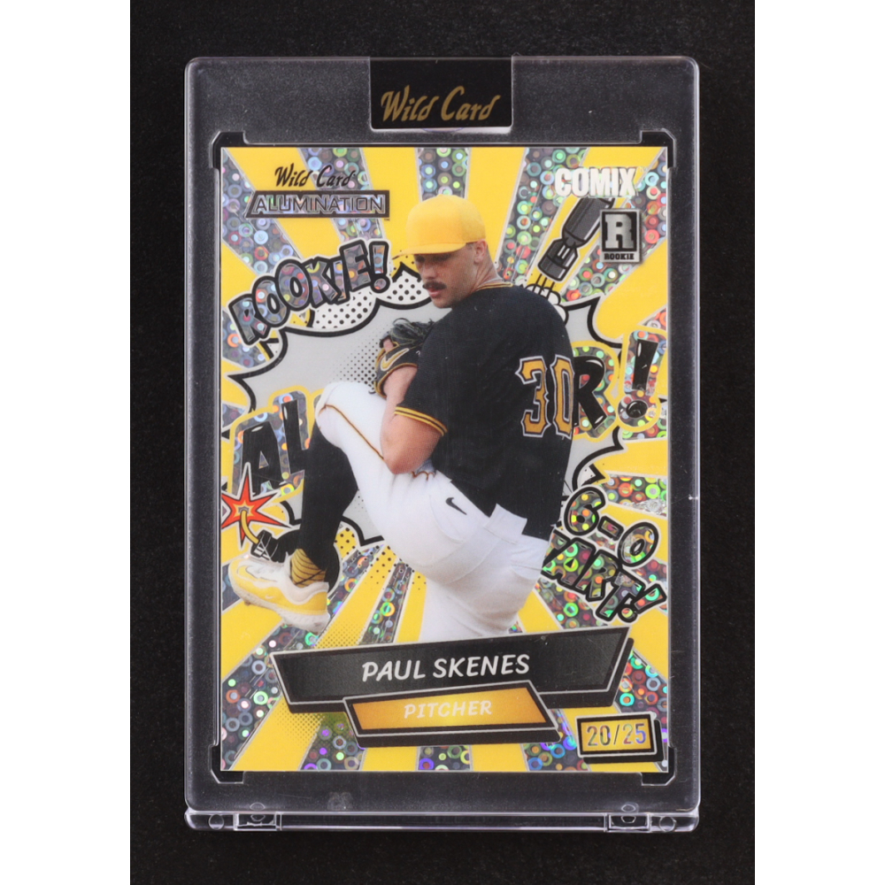 Paul Skenes 2024 Wild Card Alumination Comix ALL-STAR! Silver Donut Circles #ACSA-PS3 #20/25 RC at PristineAuction.com