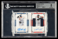 David Ortiz / Edgar Martinez 2021 Panini National Treasures Dual Material Signature Booklets #DUSBED #6/10 (BGS 8 | Autographed Graded BGS 10) at PristineAuction.com