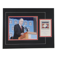 Pat Gillick Signed Cut Lithograph Display with 8x10 Photo Inscribed "HOF 2011" (JSA) at PristineAuction.com