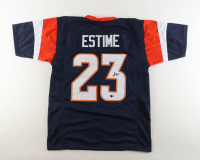 Audric Estime Signed Jersey (Beckett) at PristineAuction.com
