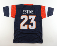 Audric Estime Signed Jersey (Beckett) at PristineAuction.com