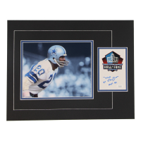 Mel Renfro Signed Cut Lithograph Display with 8x10 Photo Inscribed "HOF 96" (JSA) at PristineAuction.com