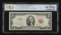 1963 United States of America $2 Two Dollar Note Red Seal (PCGS 65 PPQ) at PristineAuction.com