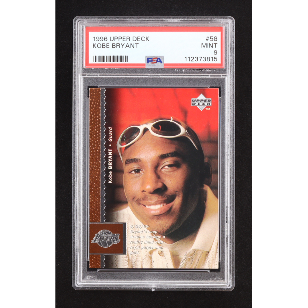 Kobe Bryant 1996-97 Upper Deck #58 RC (PSA 9) at PristineAuction.com