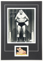 The Iron Sheik Signed WWE Custom Matted Photo Display (JSA) at PristineAuction.com