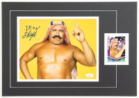 The Iron Sheik Signed WWE Custom Matted Photo Display (JSA) at PristineAuction.com