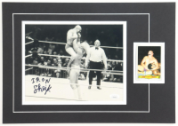 The Iron Sheik Signed WWE Custom Matted Photo Display (JSA) at PristineAuction.com