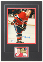 Henri Richard Signed Canadiens Custom Matted Photo Display (PSA) at PristineAuction.com