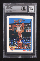 Spud Webb Signed 1991-92 Hoops Slam Dunk #3 (BGS | Autograph Graded 10) at PristineAuction.com