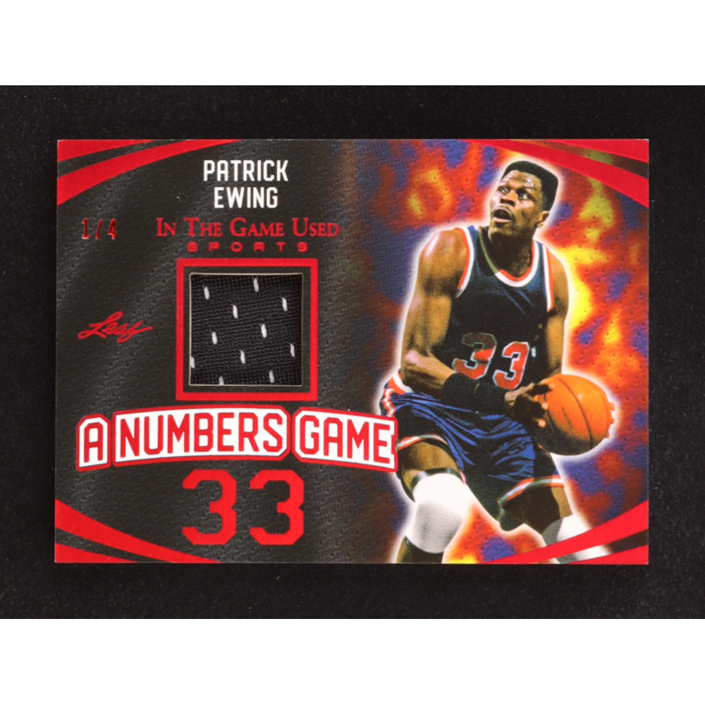 Patrick Ewing 2024 Leaf ITG Used Sports A Numbers Game Red #ANG39 #1/4 at PristineAuction.com