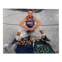 Steph Curry Signed Warriors 16x20 Photo (Beckett & Curry) at PristineAuction.com