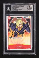 Eric Vale Signed Sanji 2022 One Piece Card Game Starter Deck Straw Hat Crew Japanese #ST01004 (BGS Authentic) at PristineAuction.com