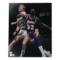 Larry Bird & Magic Johnson Signed 16x20 Photo (Beckett & Bird) at PristineAuction.com