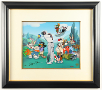 Michael Jordan Signed "Fore!" LE Custom Framed Lithograph Cel Display (UDA & GOAT) at PristineAuction.com