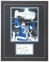 Ross Colton Signed Lightning Custom Matted Photo Display Inscribed "2021 Cup" (JSA) at PristineAuction.com