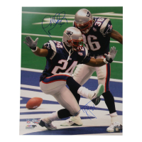 Ty Law & Lawyer Milloy Signed Patriots 16x20 Photo (JSA) at PristineAuction.com