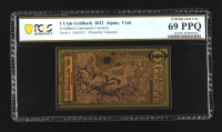 2022 Utah Goldback - Alpine, Utah - 1/1000th Troy Ounce 24K Gold (PCGS Superb Gem Unc 69 PPQ) at PristineAuction.com
