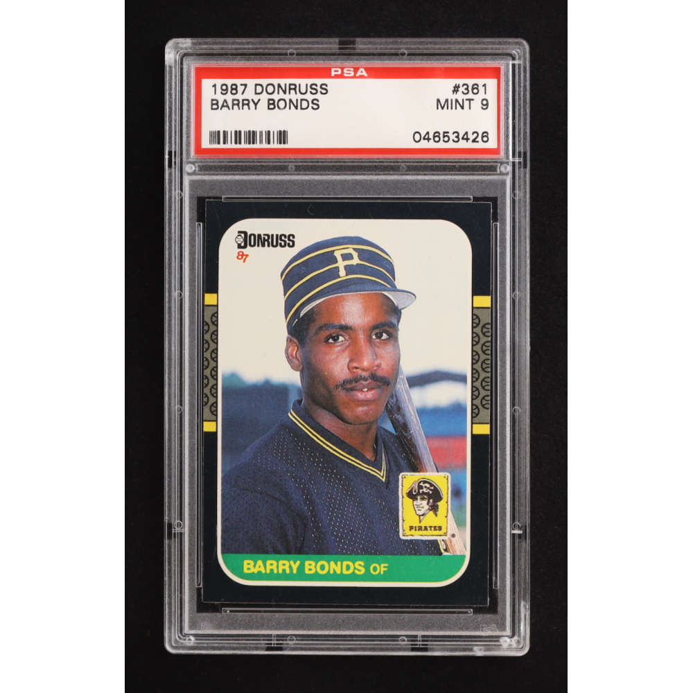 Barry Bonds 1987 Donruss #361 RC (PSA 9) at PristineAuction.com