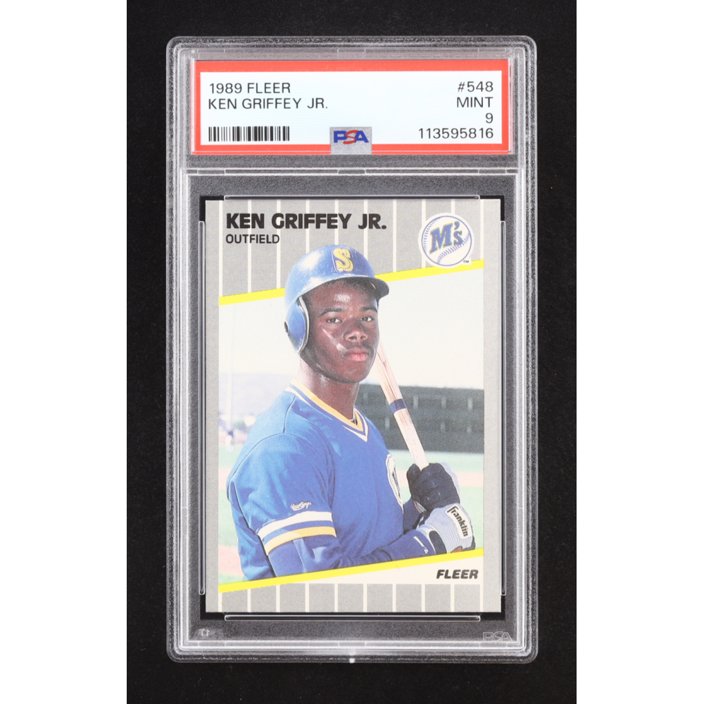 Ken Griffey Jr. 1989 Fleer #548 RC (PSA 9) at PristineAuction.com