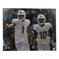 Tua Tagovailoa & Tyreek Hill Signed Dolphins 16x20 Photo (Beckett & Fanatics) at PristineAuction.com