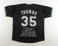 Frank Thomas Signed Career Stat Jersey (Beckett) at PristineAuction.com
