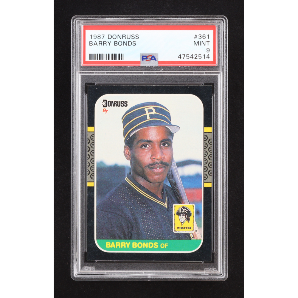 Barry Bonds 1987 Donruss #361 RC (PSA 9) at PristineAuction.com