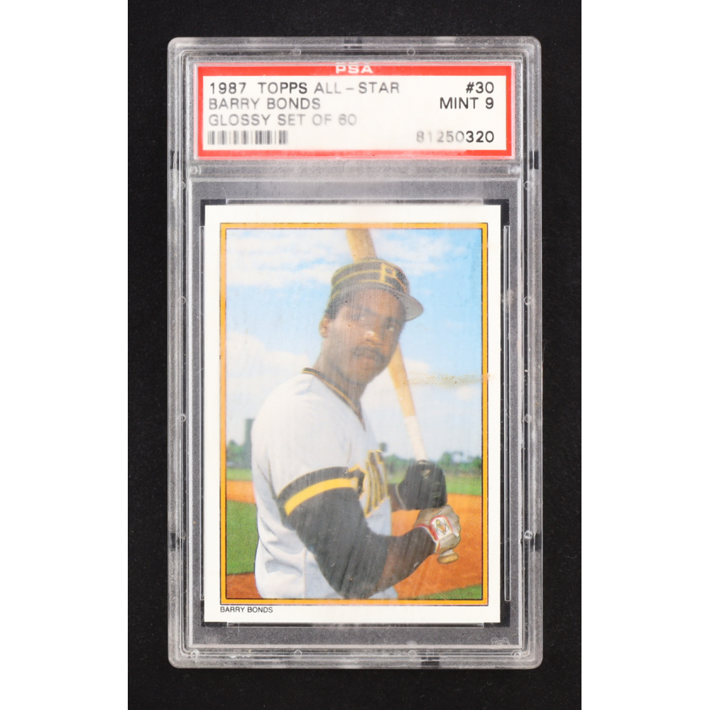 Barry Bonds 1987 Topps Glossy All Stars #30 RC (PSA 9) at PristineAuction.com