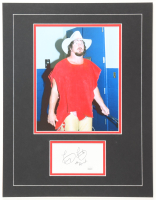 Terry Funk Signed WWF Custom Matted Photo Display Inscribed "Ranch" (JSA) at PristineAuction.com