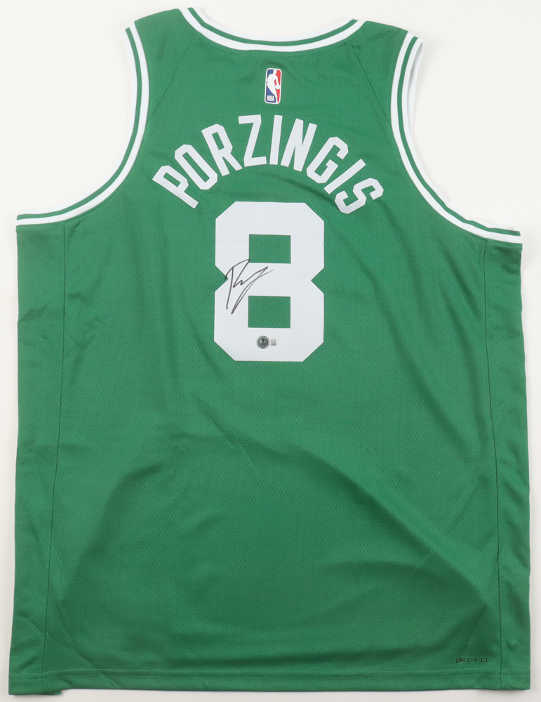 Kristaps Porzingis Signed Celtics Nike Authentic Jersey (Beckett) at PristineAuction.com Kristaps Porzingis Signed Celtics Nike Authentic Jersey (Beckett) at PristineAuction.com