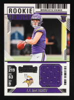 J.J. McCarthy 2024 Panini Contenders Rookie Ticket Swatches #12 RC at PristineAuction.com