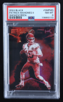 Patrick Mahomes II 2024 Panini Black Smokescreen #14 (PSA 8) at PristineAuction.com