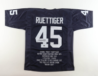 Rudy Ruettiger Signed Career Highlight Stat Jersey (Beckett) at PristineAuction.com