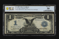 1899 U.S. $1 "Black Eagle" Silver Certificate - Fr.236 Date Right Signed Speelman / White (PCGS Very Fine 30) at PristineAuction.com