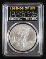 2024 American Silver Eagle, First Strike - Legends of Life Bobby Hull Autograph (PSA | PCGS MS70) at PristineAuction.com