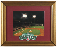 Red Sox Fenway Park Custom Framed Photo Display with Fenway Park 100 Years Logo Patch at PristineAuction.com