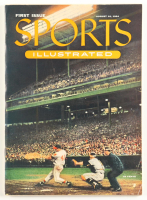 1954 Sports Illustrated First Issue Magazine with 1954 Topps Card Sheet Attached Pull Out at PristineAuction.com