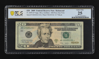 2009 U.S. $20 Federal Reserve, Richmond - SOI Press Star Note - Fr.2095-E* (E-* Block) Signed: Rios / Geithner (PCGS Very Fine 25) at PristineAuction.com