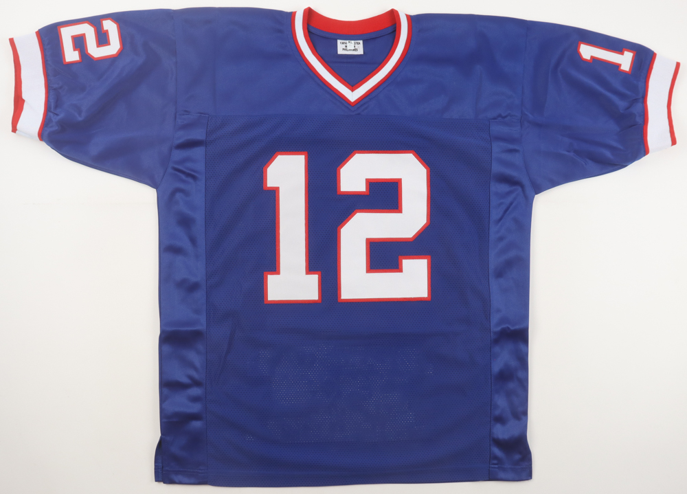 Jim Kelly Signed Career Highlight Stat Jersey (JSA) at PristineAuction.com Jim Kelly Signed Career Highlight Stat Jersey (JSA) at PristineAuction.com