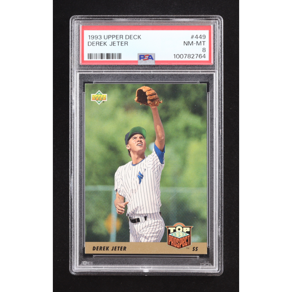 Derek Jeter 1993 Upper Deck #449 RC (PSA 8) at PristineAuction.com