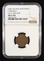 (1861-65) Civil War Token "I.O.U. One Cent" F-390/434a (NGC MS61 BN) at PristineAuction.com