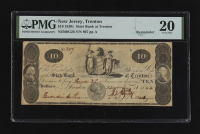 1820s $20 Currency Note - The State Bank of Trenton, New Jersey (PMG Very Fine 20) at PristineAuction.com