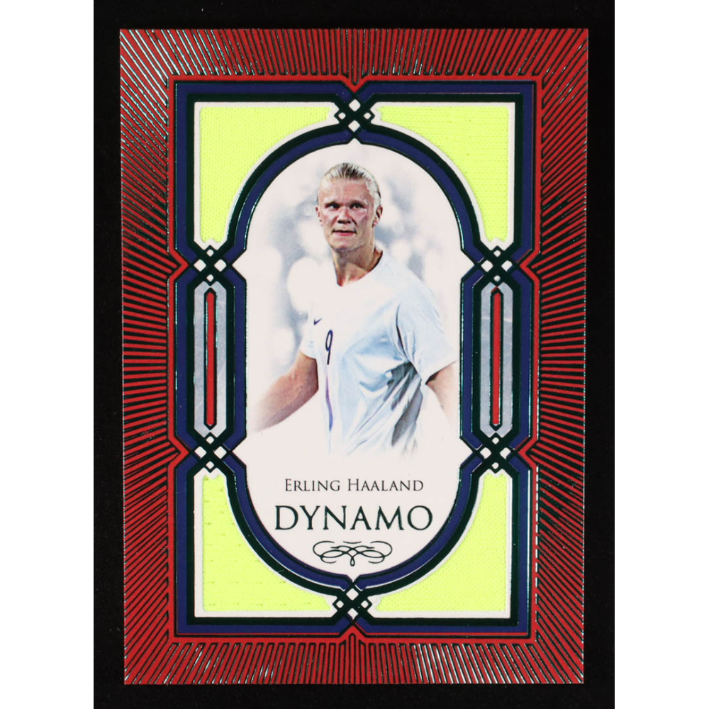 Erling Haaland 2024 Futera Unique World Football Dynamo #DY09 JSY #4/15 at PristineAuction.com