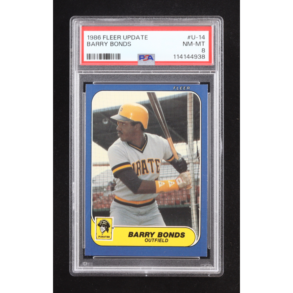 Barry Bonds 1986 Fleer Update #U14 RC (PSA 9) at PristineAuction.com
