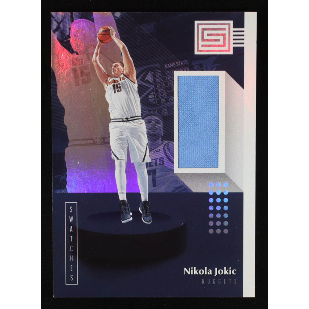 Nikola Jokic 2018-19 Panini Status Swatches #13 at PristineAuction.com