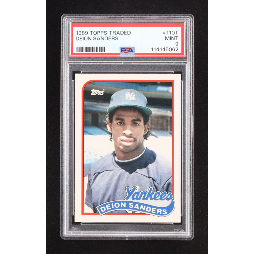 Deion Sanders 1989 Topps Traded #110T RC (PSA 9) at PristineAuction.com