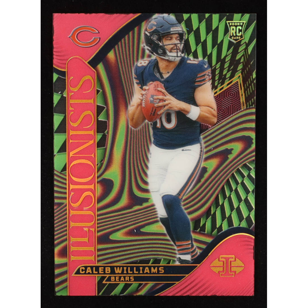 Caleb Williams 2024 Panini Illusions Illusionists Pink #1 #245/399 RC at PristineAuction.com