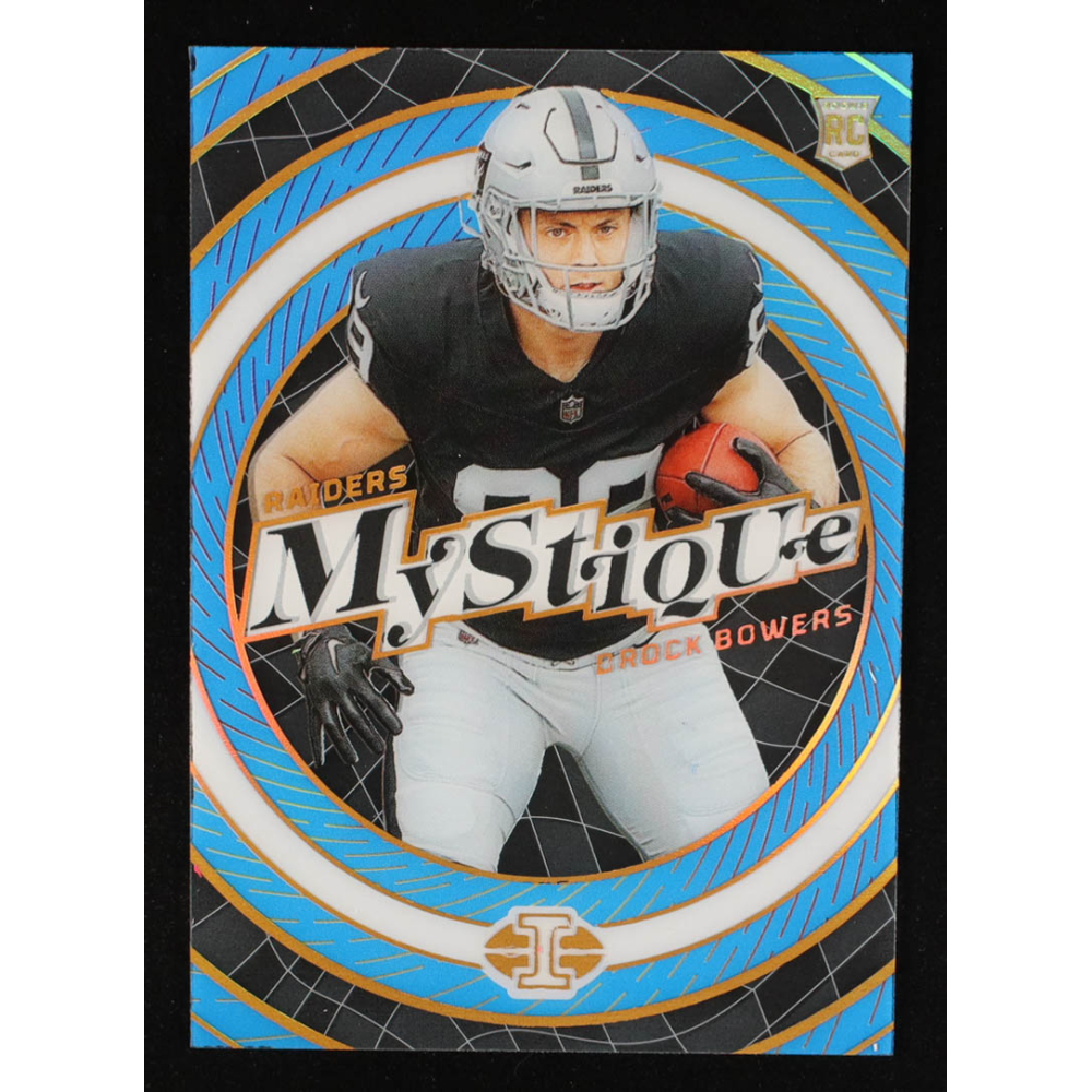Brock Bowers 2024 Panini Illusions Mystique Light Blue #7 #268/299 RC at PristineAuction.com