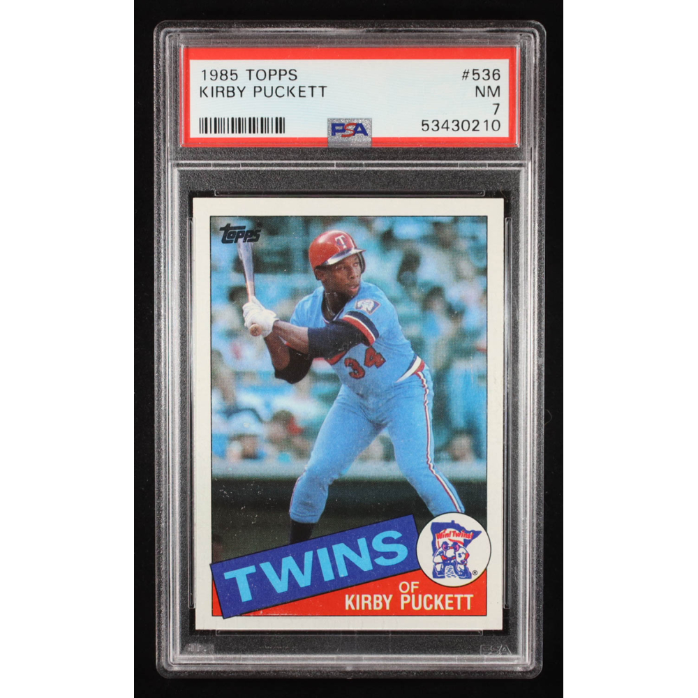 Kirby Puckett 1985 Topps #536 RC (PSA 7) at PristineAuction.com